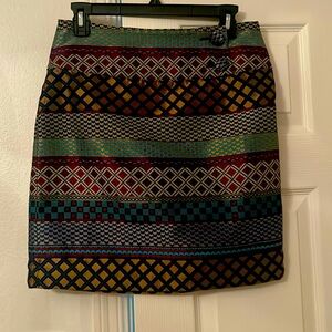 Maeve mixed print skirt sz 2
